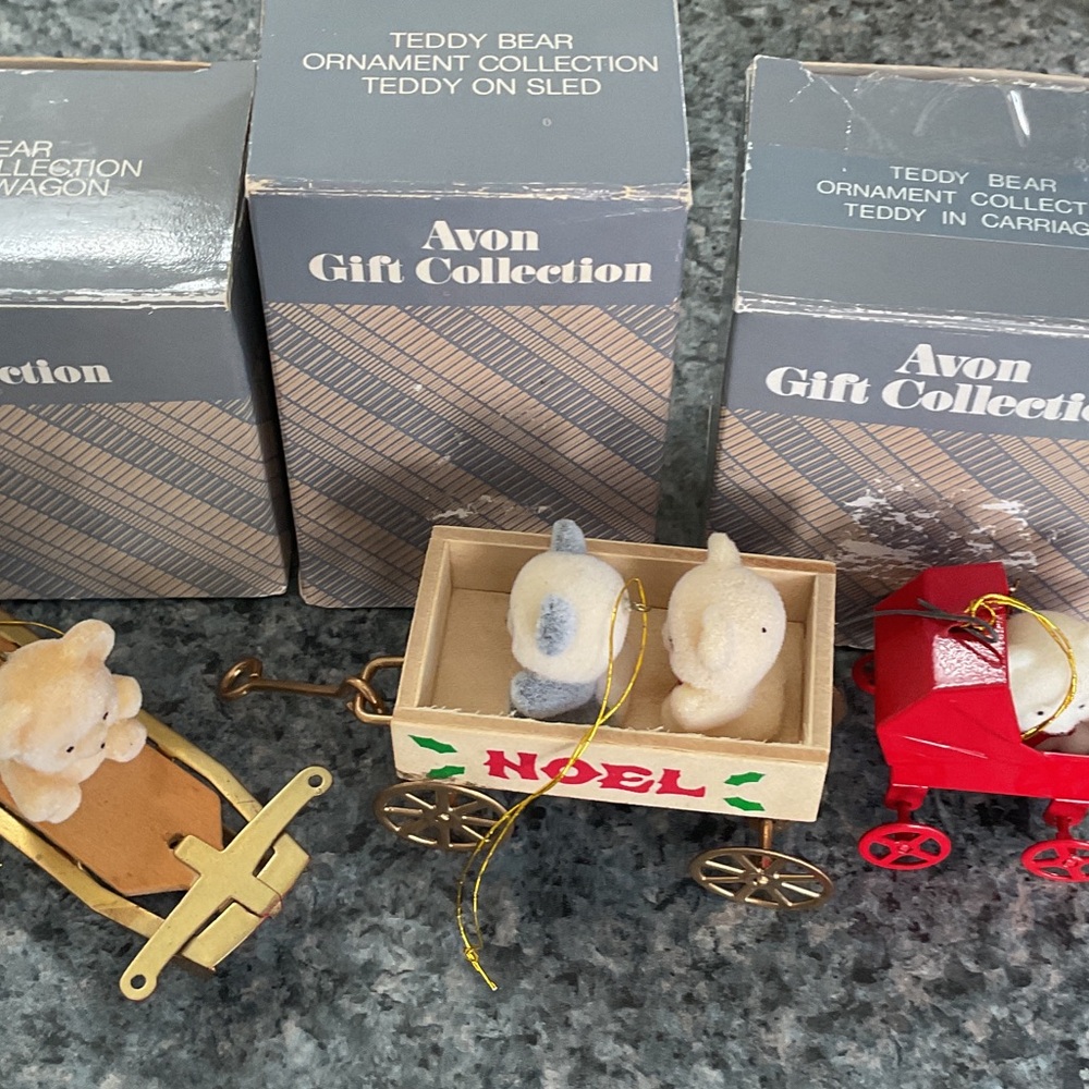 Avon ornaments 1980’s set of three